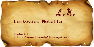 Lenkovics Metella névjegykártya